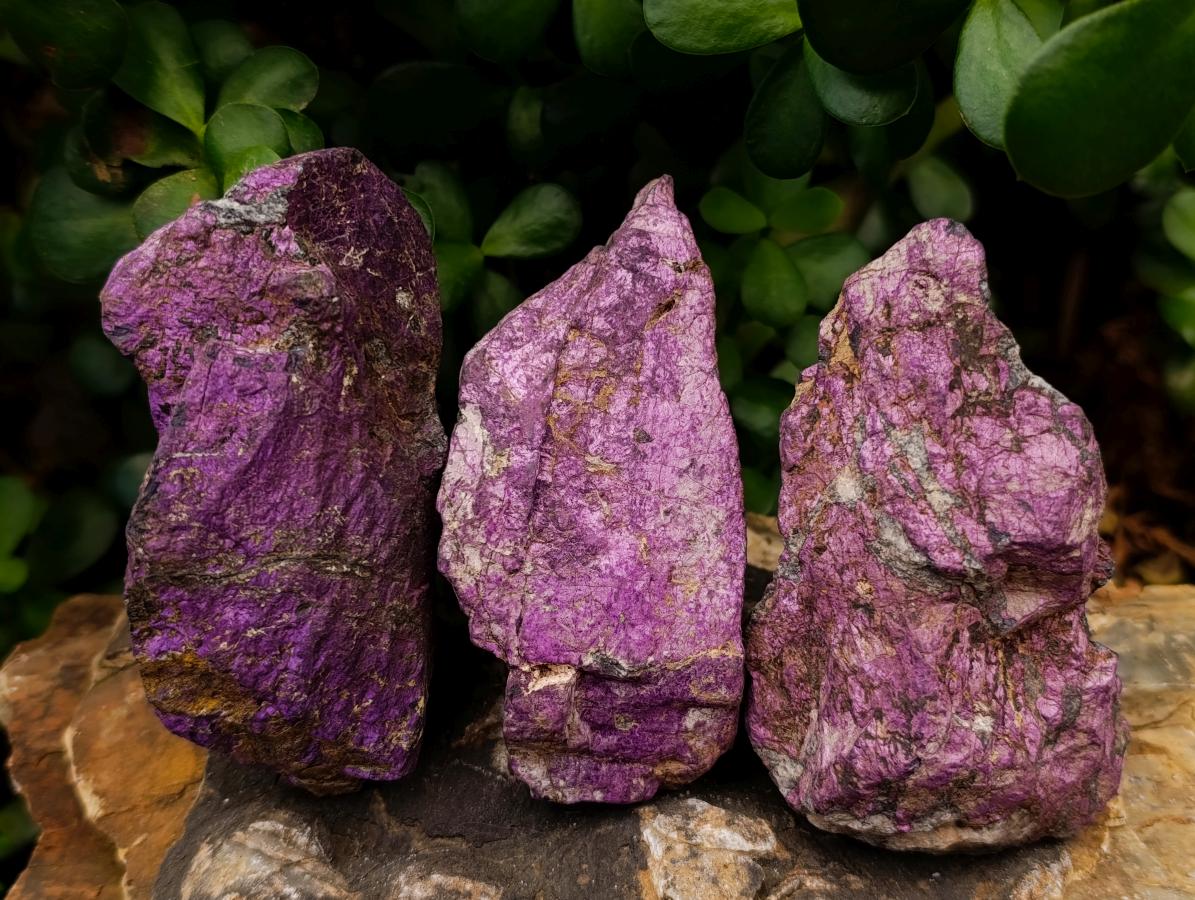 Natural Metallic Cobbed Purpurite Specimens x 12 From Erongo, Namibia - Toprock Gemstones and Minerals 