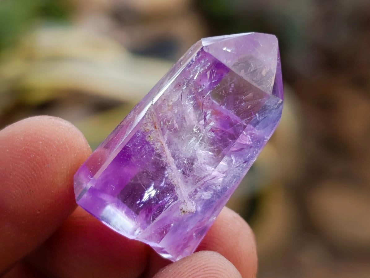 Polished Small Smokey Amethyst and Amethyst Crystals x 24 From Akansobe, Madagascar - Toprock Gemstones and Minerals 