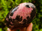 Polished Rhodonite Standing Free Forms x 4 From Ambindavato, Madagascar - Toprock Gemstones and Minerals 