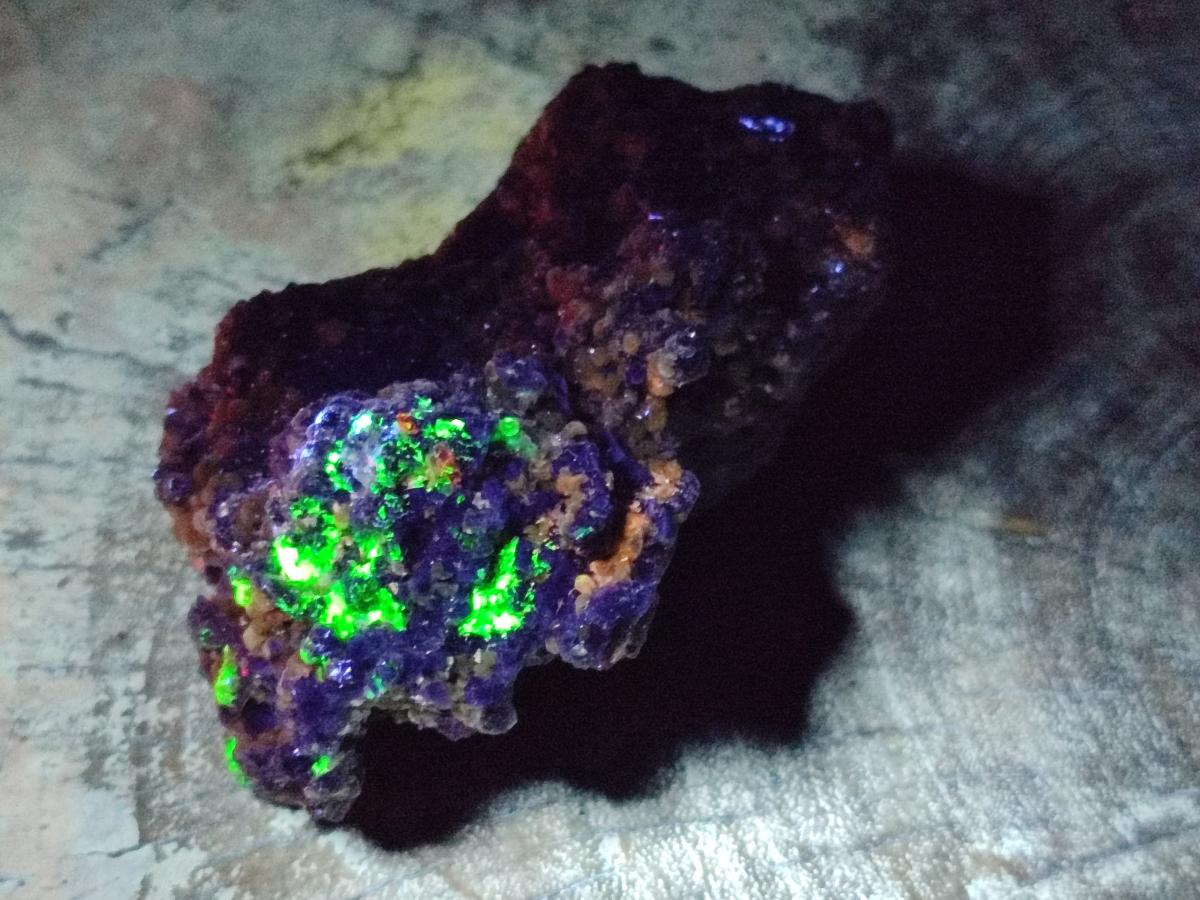 Natural Smokey Fluorite with Yellow Vermiculite x 6 From Erongo, Namibia - Toprock Gemstones and Minerals 