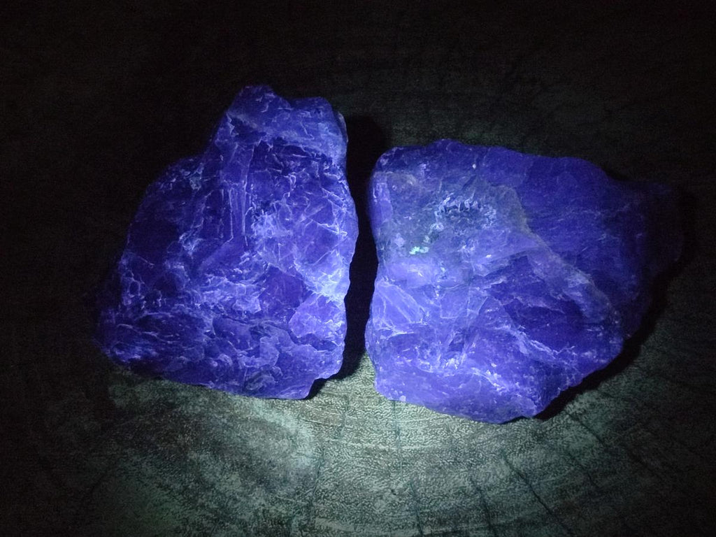 Natural Watermelon Fluorite Cobbed Specimens x 6 From Uis, Namibia - Toprock Gemstones and Minerals 