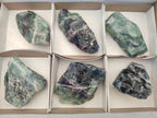 Natural Watermelon Fluorite Cobbed Specimens x 6 From Uis, Namibia - Toprock Gemstones and Minerals 
