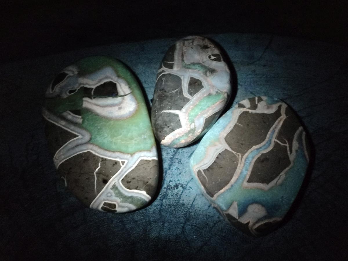 Polished Septerye Slices x 12 From Mahajanga, Madagascar - Toprock Gemstones and Minerals 