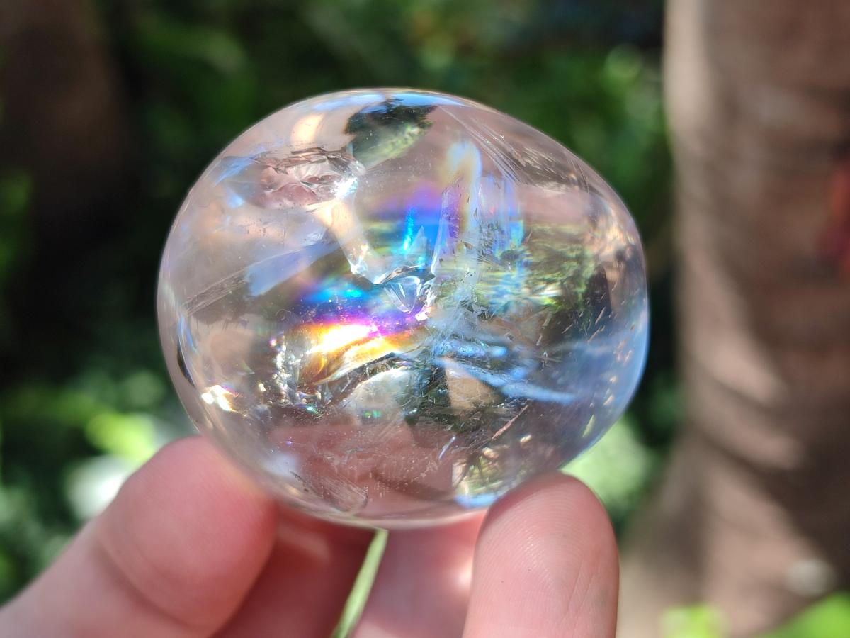 Polished Rock Crystal Galets x 24 From Amoron’i Mania, Madagascar - Toprock Gemstones and Minerals 