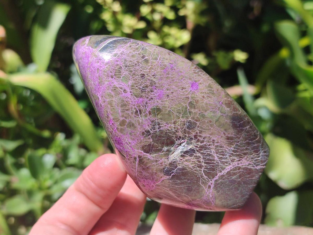 Polished Stichtite Standing Free Forms x 4 From Barberton, South Africa - Toprock Gemstones and Minerals 