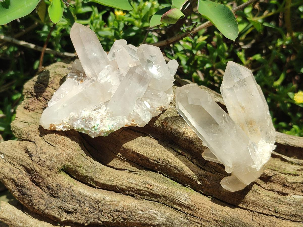 Natural Clear Quartz Crystal Clusters x 24 From Madagascar - Toprock Gemstones and Minerals 