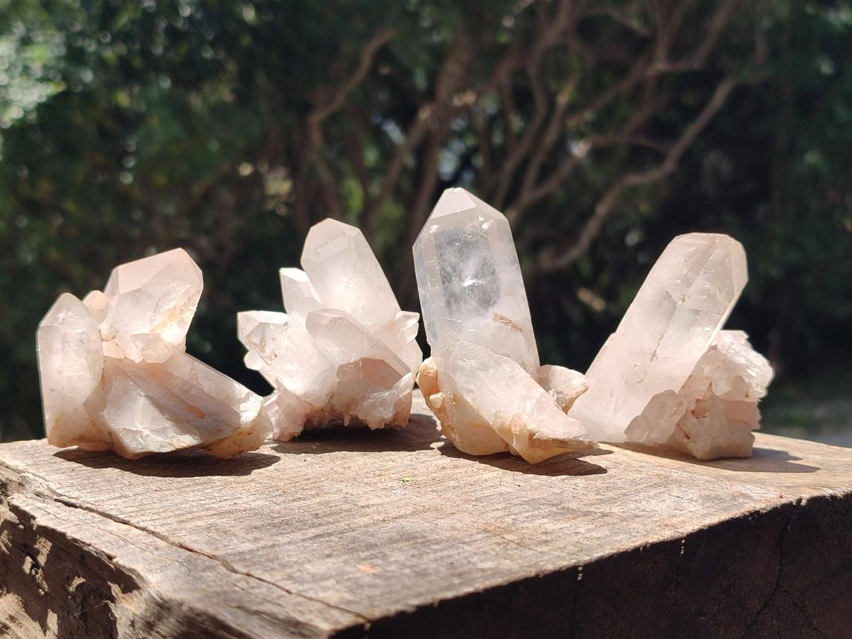 Natural Clear Quartz Crystal Clusters x 24 From Madagascar - Toprock Gemstones and Minerals 