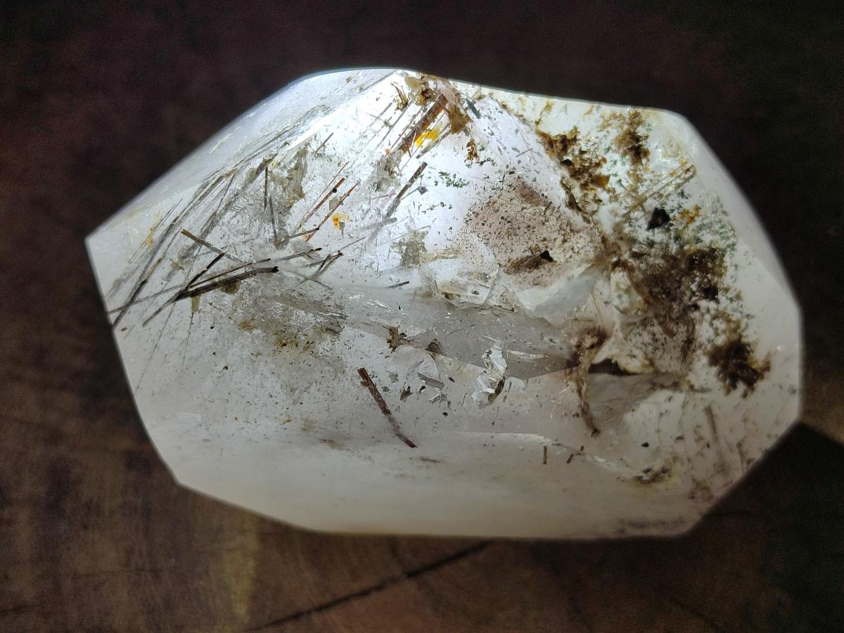 Polished Quartz Crystals with Rutile Inclusions x 2 From Madagascar - Toprock Gemstones and Minerals 