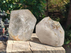 Polished Quartz Crystals with Rutile Inclusions x 2 From Madagascar - Toprock Gemstones and Minerals 