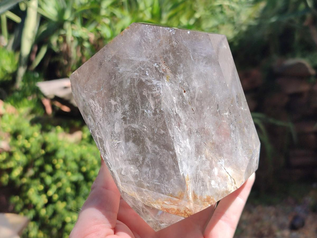 Polished Quartz Crystals with Rutile Inclusions x 2 From Madagascar - Toprock Gemstones and Minerals 