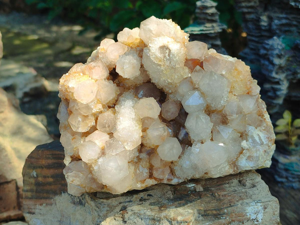 Natural Limonite Tinted Smokey Spirit Quartz Cluster x 1 From Boekenhouthoek, South Africa - Toprock Gemstones and Minerals 