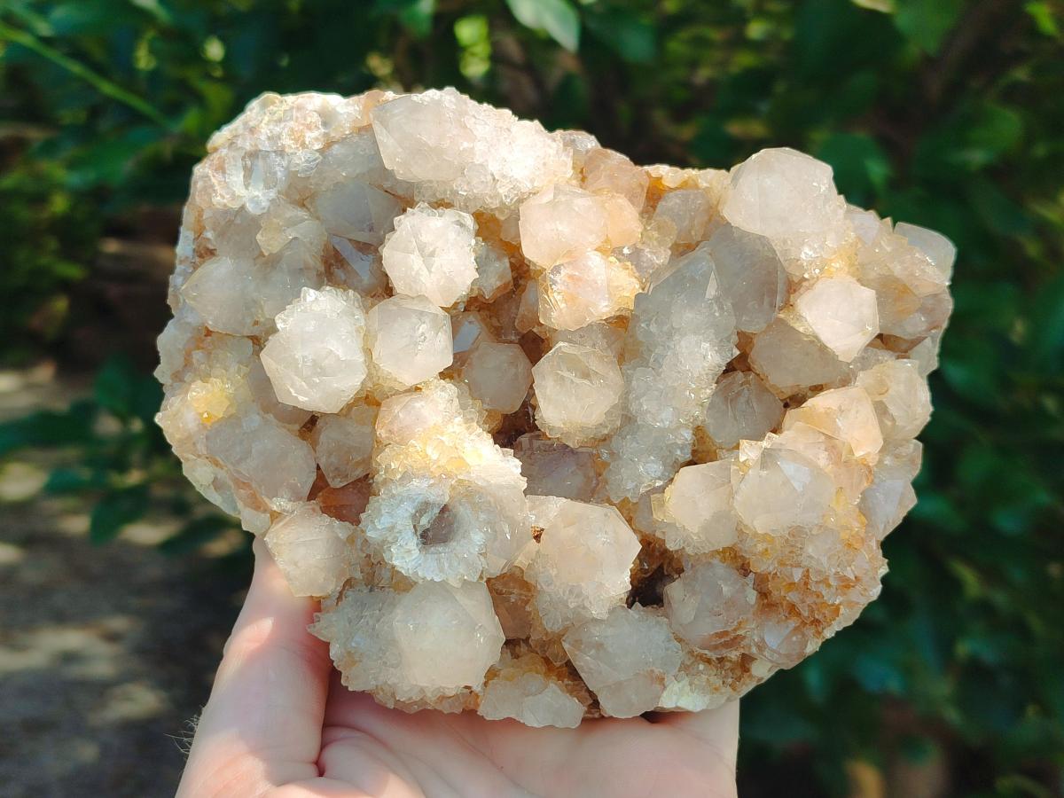 Natural Limonite Tinted Smokey Spirit Quartz Cluster x 1 From Boekenhouthoek, South Africa - Toprock Gemstones and Minerals 