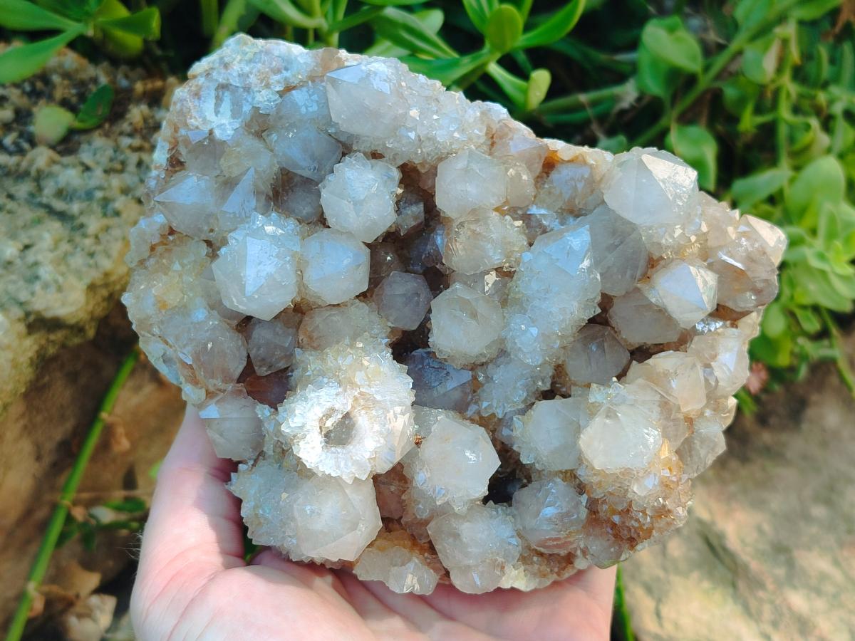 Natural Limonite Tinted Smokey Spirit Quartz Cluster x 1 From Boekenhouthoek, South Africa - Toprock Gemstones and Minerals 