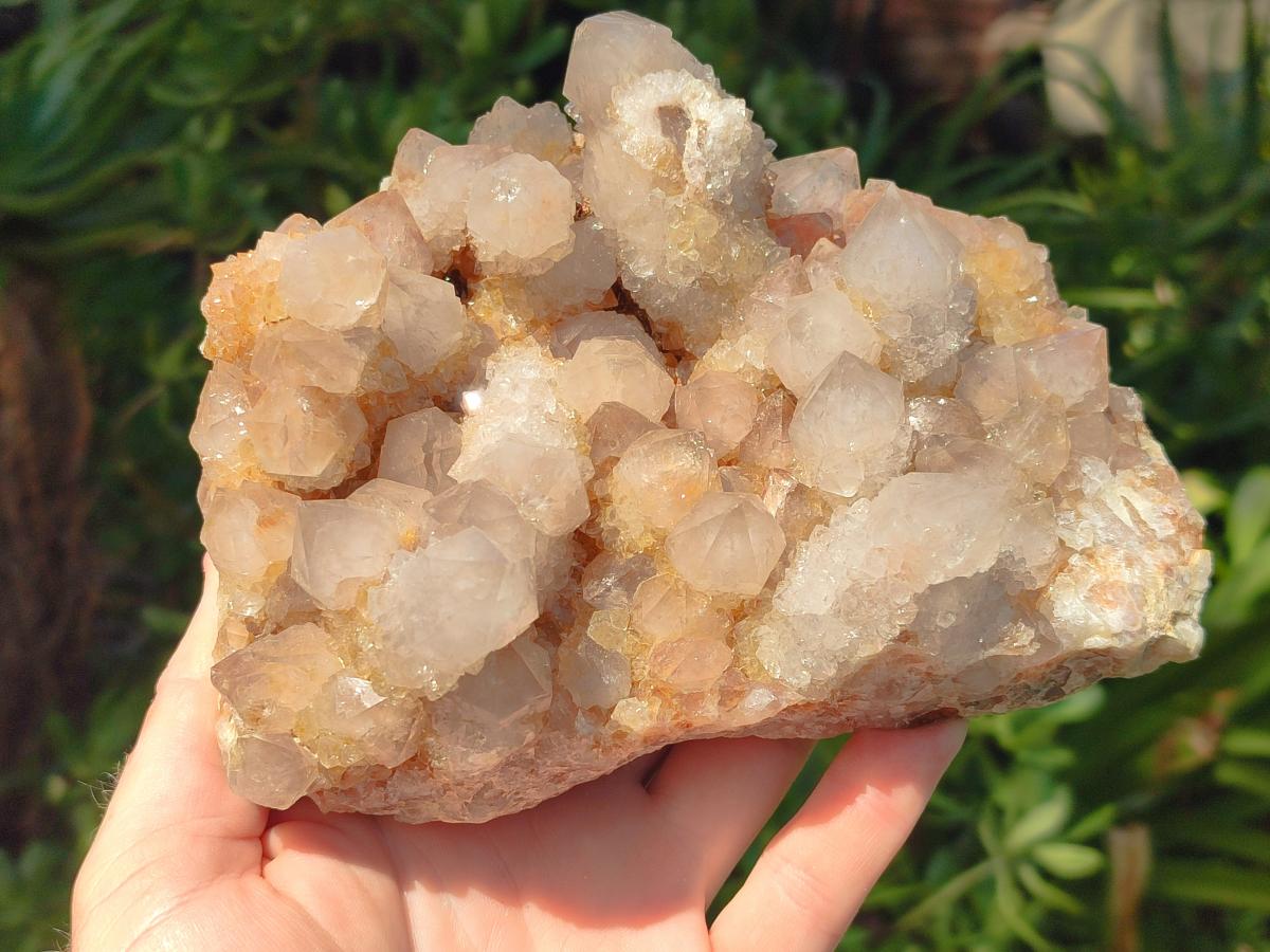Natural Limonite Tinted Smokey Spirit Quartz Cluster x 1 From Boekenhouthoek, South Africa - Toprock Gemstones and Minerals 