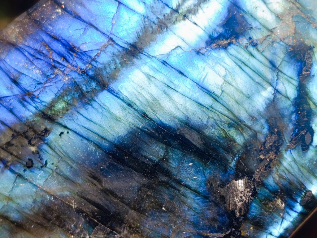 Polished Labradorite Standing Free Forms x 3 From Madagascar - Toprock Gemstones and Minerals 