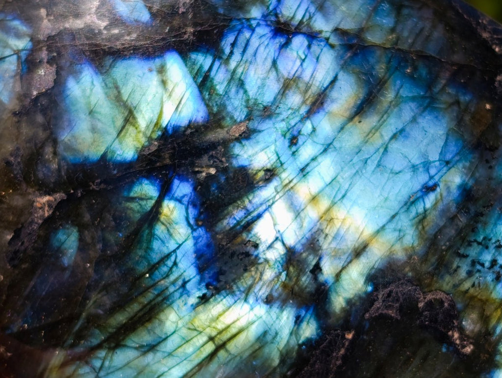Polished Labradorite Standing Free Forms x 3 From Madagascar - Toprock Gemstones and Minerals 