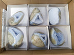 Polished Blue Lace Agate Free Forms x 6 From Nsanje, Malawi - Toprock Gemstones and Minerals 