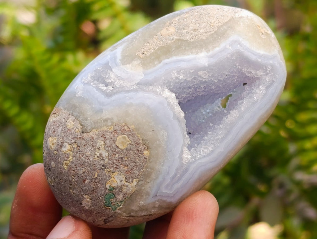 Polished Blue Lace Agate Free Forms x 6 From Nsanje, Malawi - Toprock Gemstones and Minerals 