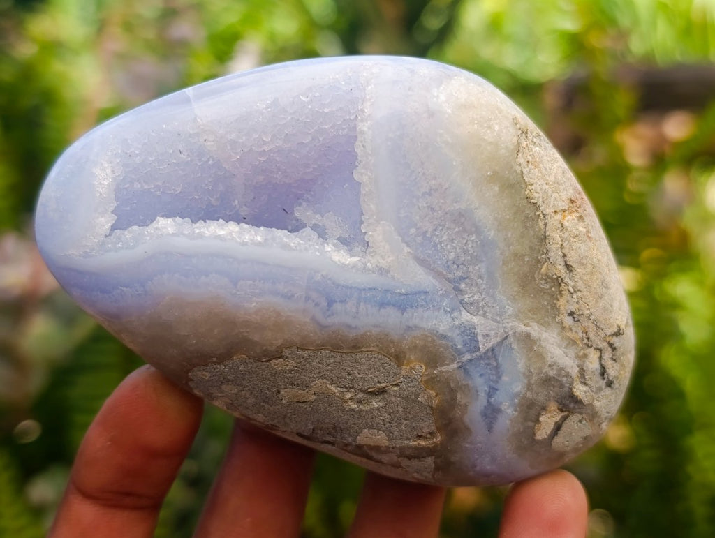 Polished Blue Lace Agate Free Forms x 6 From Nsanje, Malawi - Toprock Gemstones and Minerals 