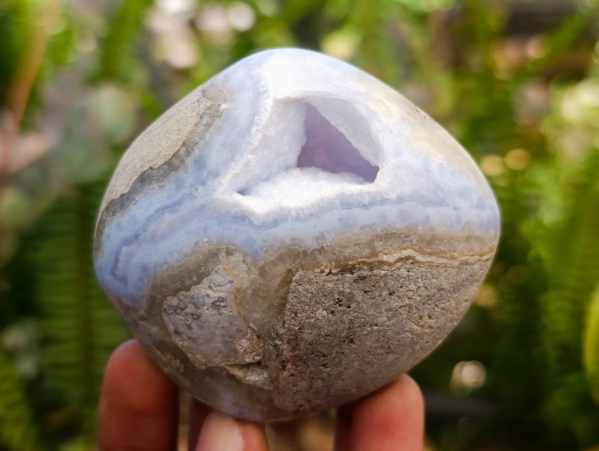 Polished Blue Lace Agate Free Forms x 6 From Nsanje, Malawi - Toprock Gemstones and Minerals 