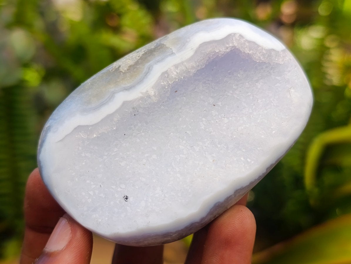Polished Blue Lace Agate Free Forms x 6 From Nsanje, Malawi - Toprock Gemstones and Minerals 