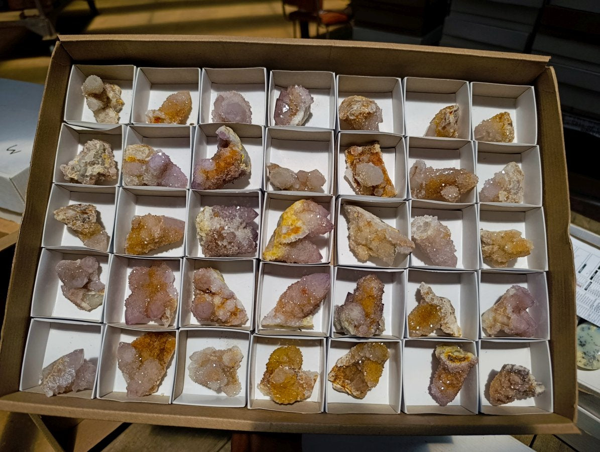 Natural Lilac Ametrine Spirit Quartz Clusters x 35 From Boekenhouthoek, South Africa - Toprock Gemstones and Minerals 
