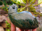 Hand Made Verdite Hippo Carvings x 3 From Zimbabwe - Toprock Gemstones and Minerals 