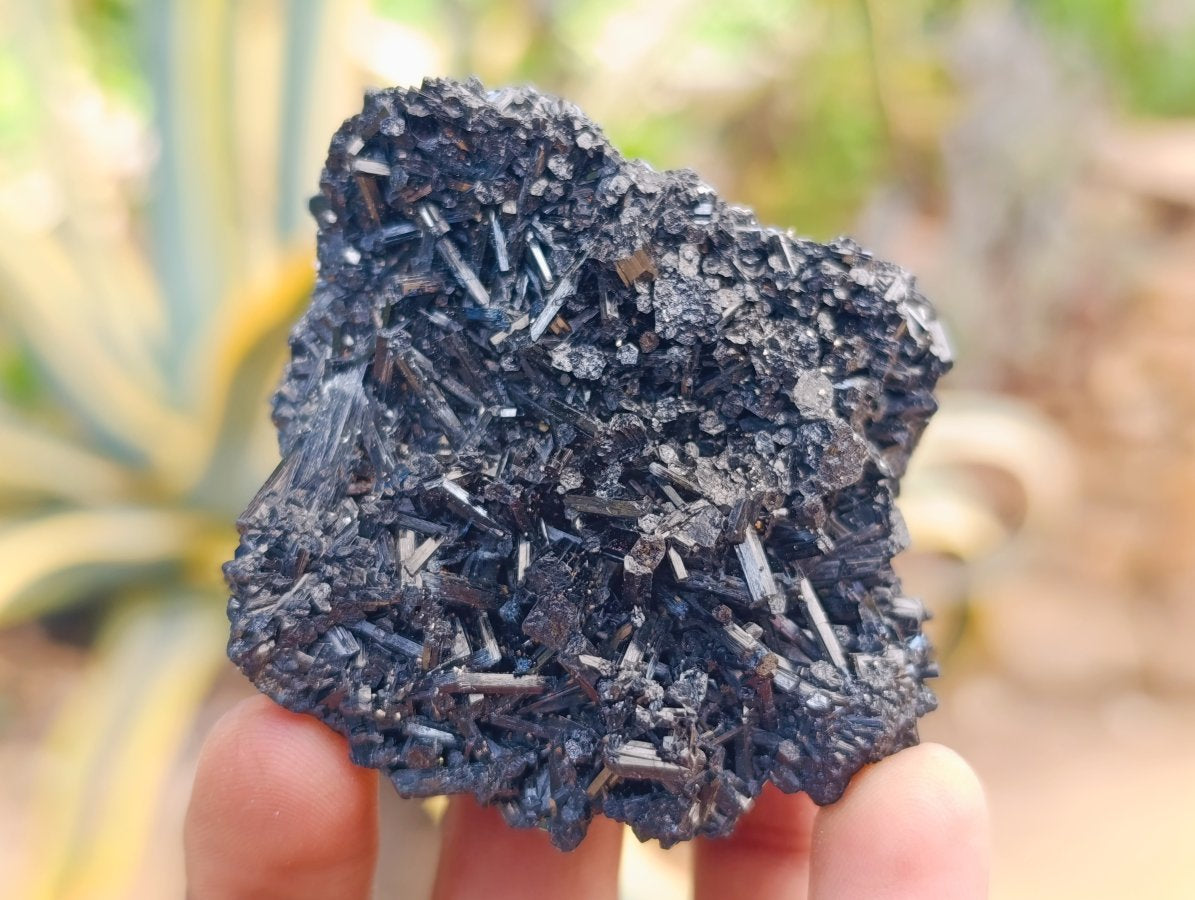 Natural Schorl Black Tourmaline with Feldspar Specimens x 12 From Erongo, Namibia - Toprock Gemstones and Minerals 