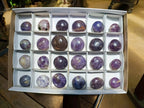Polished Lepidolite With Pink Rubellite Palm Stones x 24 From Ambatondrazaka, Madagascar - Toprock Gemstones and Minerals 