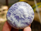 Polished Lepidolite With Pink Rubellite Palm Stones x 24 From Ambatondrazaka, Madagascar - Toprock Gemstones and Minerals 