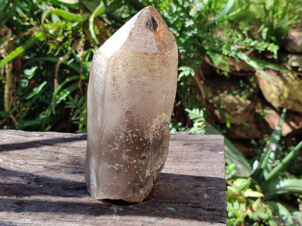 Natural XL Smokey Quartz Crystals with Hyalite Opal x 2 From Erongo, Namibia - Toprock Gemstones and Minerals 