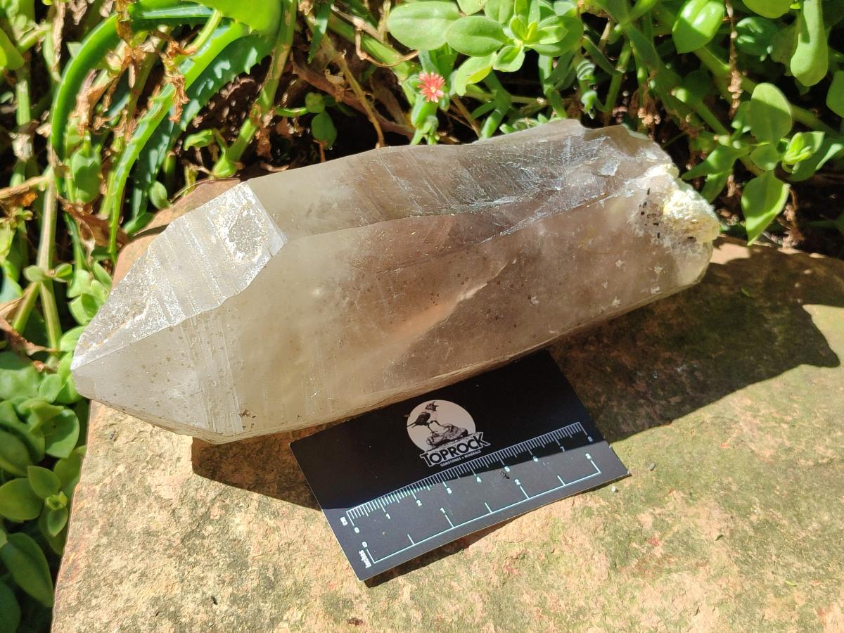 Natural XL Smokey Quartz Crystals with Hyalite Opal x 2 From Erongo, Namibia - Toprock Gemstones and Minerals 