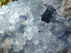 Natural Large Blue Celestite Geode Specimen x 1 From Sakoany, Madagascar - Toprock Gemstones and Minerals 