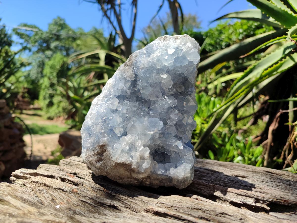 Natural Large Blue Celestite Geode Specimen x 1 From Sakoany, Madagascar - Toprock Gemstones and Minerals 