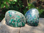 Polished Emerald Mica 'Mutokolite' Standing Free Forms x 4 From Mutoko, Zimbabwe - Toprock Gemstones and Minerals 