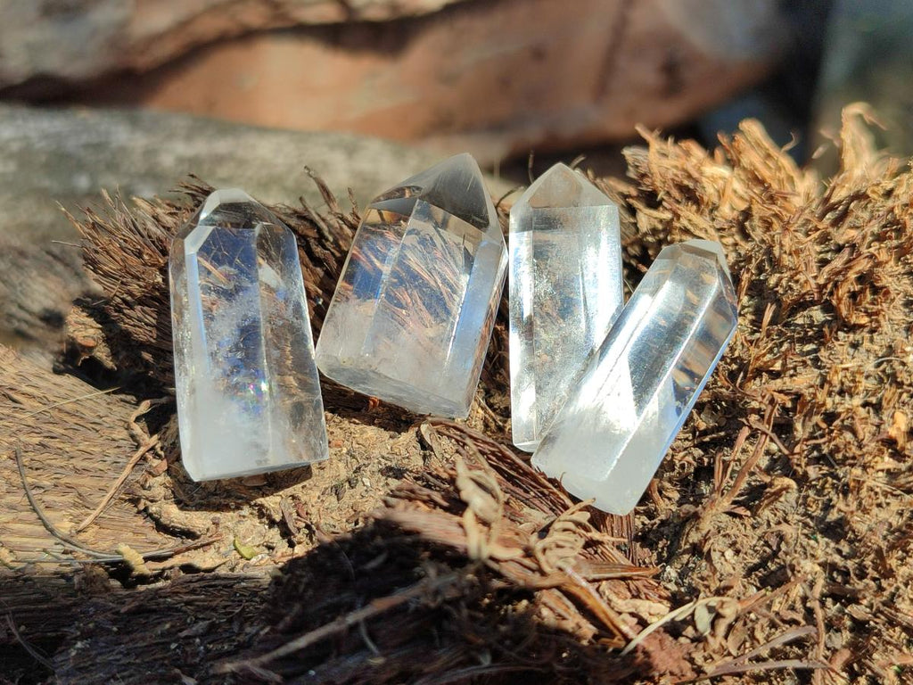 Polished Small Clear Quartz Jewellery Crystals x 35 From Madagascar - Toprock Gemstones and Minerals 