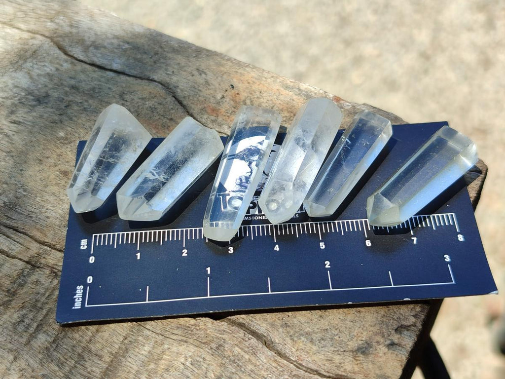 Polished Small Clear Quartz Jewellery Crystals x 35 From Madagascar - Toprock Gemstones and Minerals 