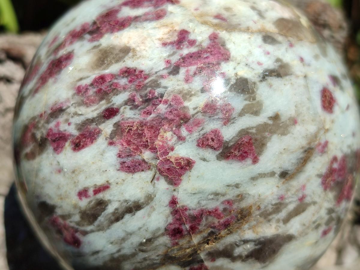 Polished Rubellite Pink Tourmaline Spheres x 2 From Ambatondrazaka, Madagascar - Toprock Gemstones and Minerals 