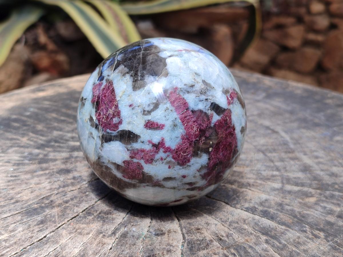 Polished Rubellite Pink Tourmaline Spheres x 2 From Ambatondrazaka, Madagascar - Toprock Gemstones and Minerals 