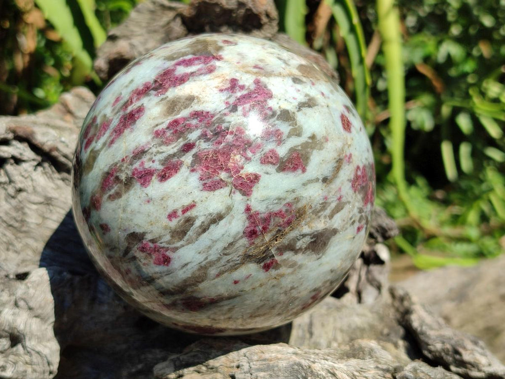 Polished Rubellite Pink Tourmaline Spheres x 2 From Ambatondrazaka, Madagascar - Toprock Gemstones and Minerals 