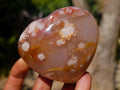 Polished Flower Agate Hearts x 12 From Antsahalova, Madagascar - Toprock Gemstones and Minerals 