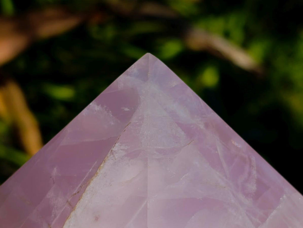 Polished Gemmy Rose Quartz Pyramids x 3 From Madagascar - Toprock Gemstones and Minerals 