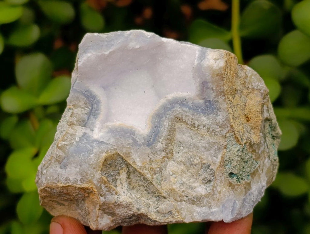 Natural Blue Lace Agate Geode Specimens x 12 From Nsanje, Malawi - Toprock Gemstones and Minerals 