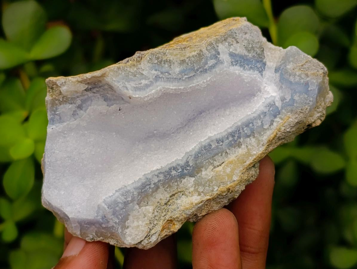 Natural Blue Lace Agate Geode Specimens x 12 From Nsanje, Malawi - Toprock Gemstones and Minerals 