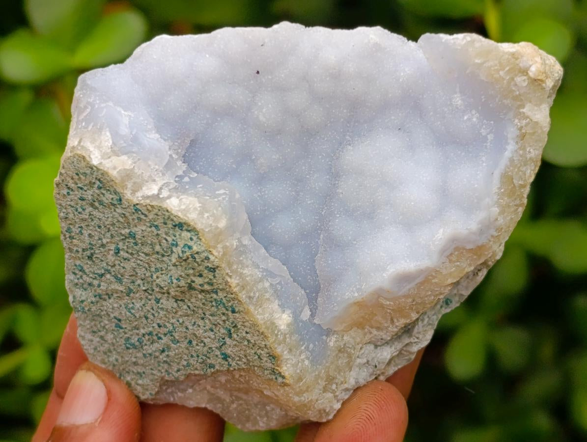 Natural Blue Lace Agate Geode Specimens x 12 From Nsanje, Malawi - Toprock Gemstones and Minerals 