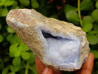Natural Blue Lace Agate Geode Specimens x 12 From Nsanje, Malawi - Toprock Gemstones and Minerals 