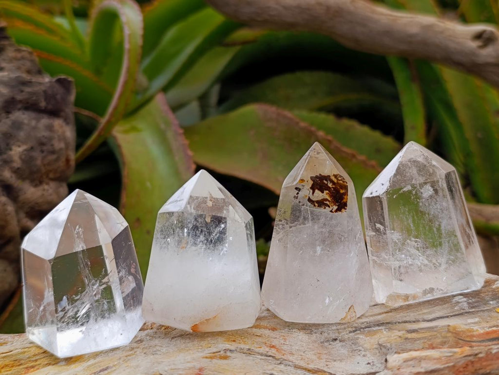 Polished Clear Quartz Display Crystals x 12 From Madagascar - Toprock Gemstones and Minerals 