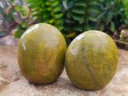 Polished Green Opal Standing Free Forms x 12 From Betroka, Madagascar - Toprock Gemstones and Minerals 