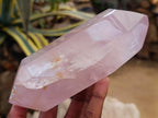 Polished Double Terminated Gemmy Rose Quartz Crystals x 3 From Madagascar - Toprock Gemstones and Minerals 
