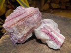 Natural Pink Rubellite Tourmaline Specimens x 2 From Karibib, Namibia - Toprock Gemstones and Minerals 